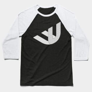 Isometric Alphabet Letter, Letter U Baseball T-Shirt